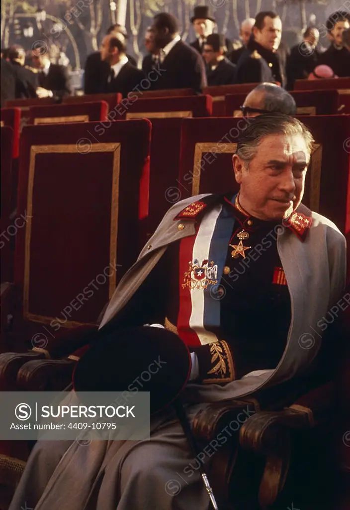 Augusto Pinochet during the ceremony of the oath of Juan Carlos. November 22, 1975. Madrid, Congress of Deputies.
