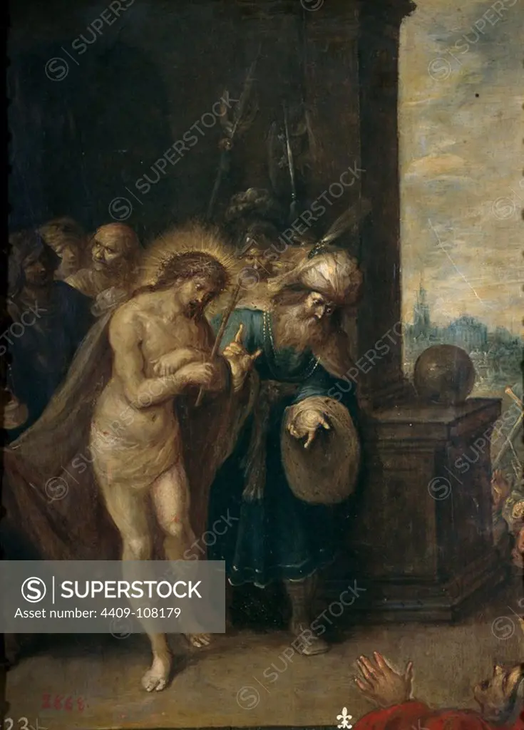 Frans II Francken / 'Ecce Homo', Early 17th century, Flemish School, Oil on copper, 33 cm x 23 cm, P01521. Museum: MUSEO DEL PRADO, MADRID, SPAIN.