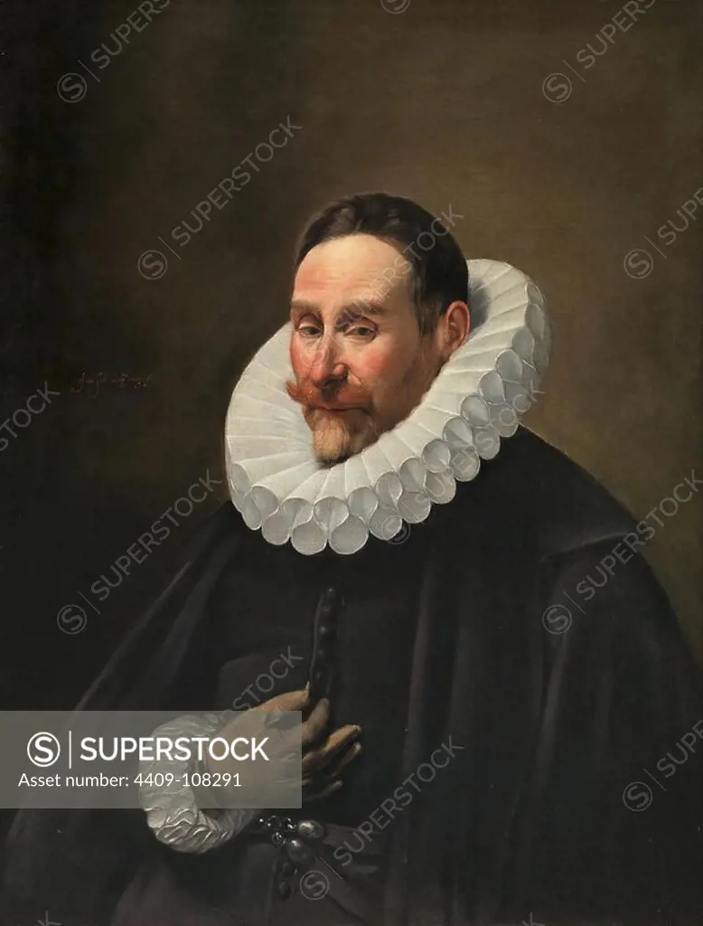 Fray Juan Bautista Maíno / 'Portrait of a Gentleman', 1618-1623, Spanish School, Oil on canvas, 96 cm x 76 cm, P02595. Museum: MUSEO DEL PRADO, MADRID, SPAIN.