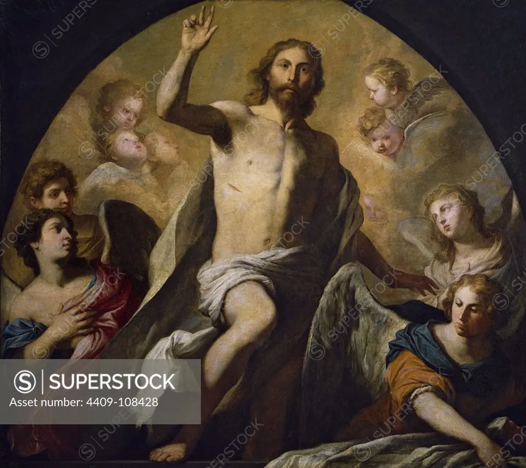 Pietro Novelli / 'Resurrection of Christ', First half 17th century, Italian School, Oil on canvas, 163 cm x 181 cm, P00471. Museum: MUSEO DEL PRADO, MADRID, SPAIN.