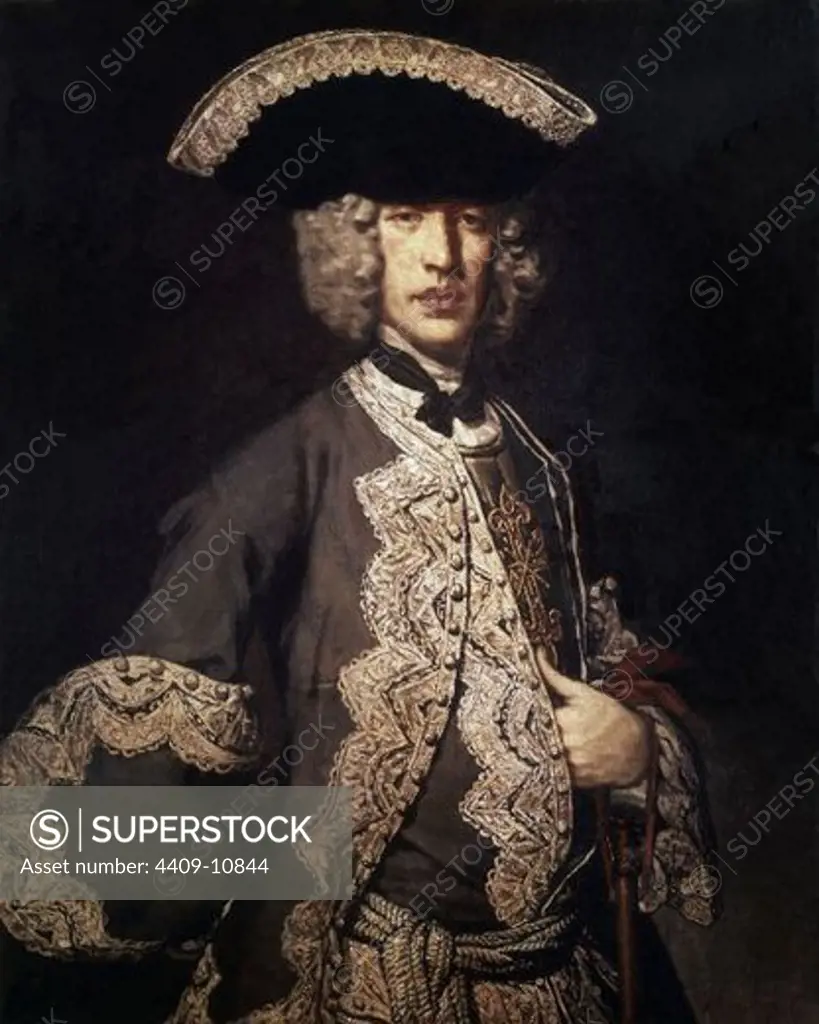 RETRATO DE UN GENTILHOMBRE - 1740 - O/L - 109x87 cm - ROCOCO ITALIANO. Author: FRA GALGARIO O GHISLANDI VITTORE. Location: MUSEO POLDI PEZZOLI, MILAN, ITALIA.