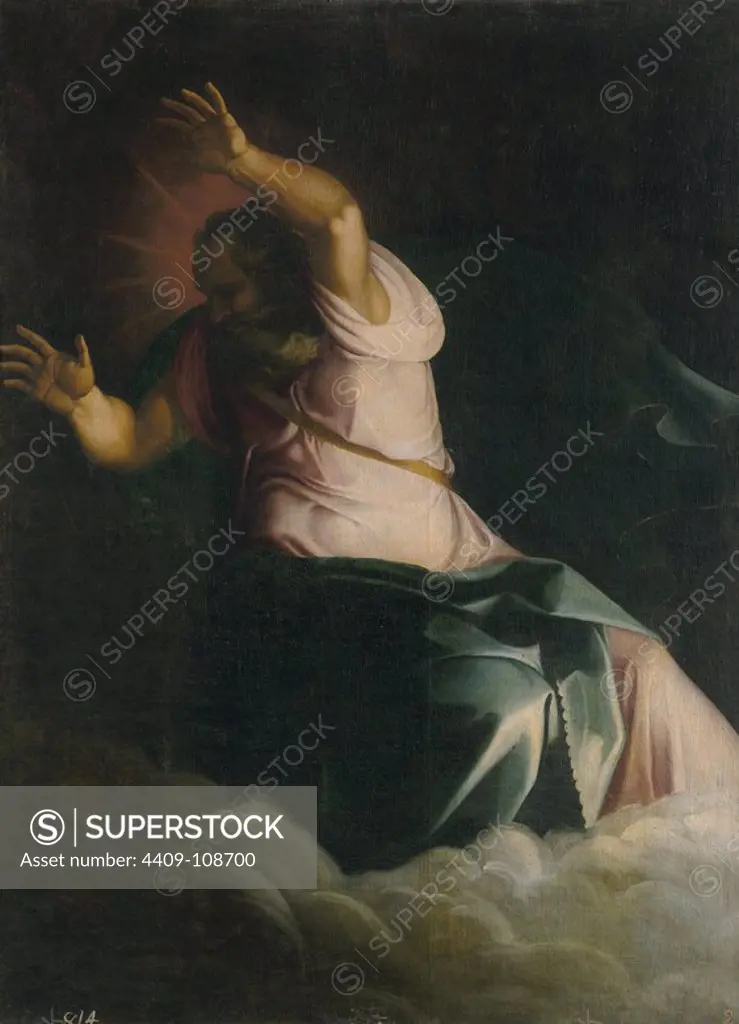 Pietro Facchetti (Copy de Francesco Salviati) / 'El Espíritu de Dios elevado sobre las aguas', After 1554, Italian School, Canvas, 174 cm x 130 cm, P00514. Museum: MUSEO DEL PRADO, MADRID, SPAIN.