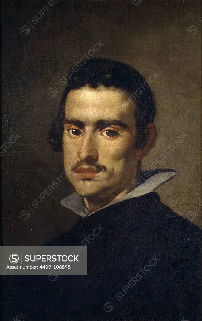 Diego Rodríguez de Silva y Velázquez / 'Portrait of a Man', ca. 1623, Spanish School, Oil on canvas, 55,5 cm x 38 cm, P01224. Museum: MUSEO DEL PRADO, MADRID, SPAIN.