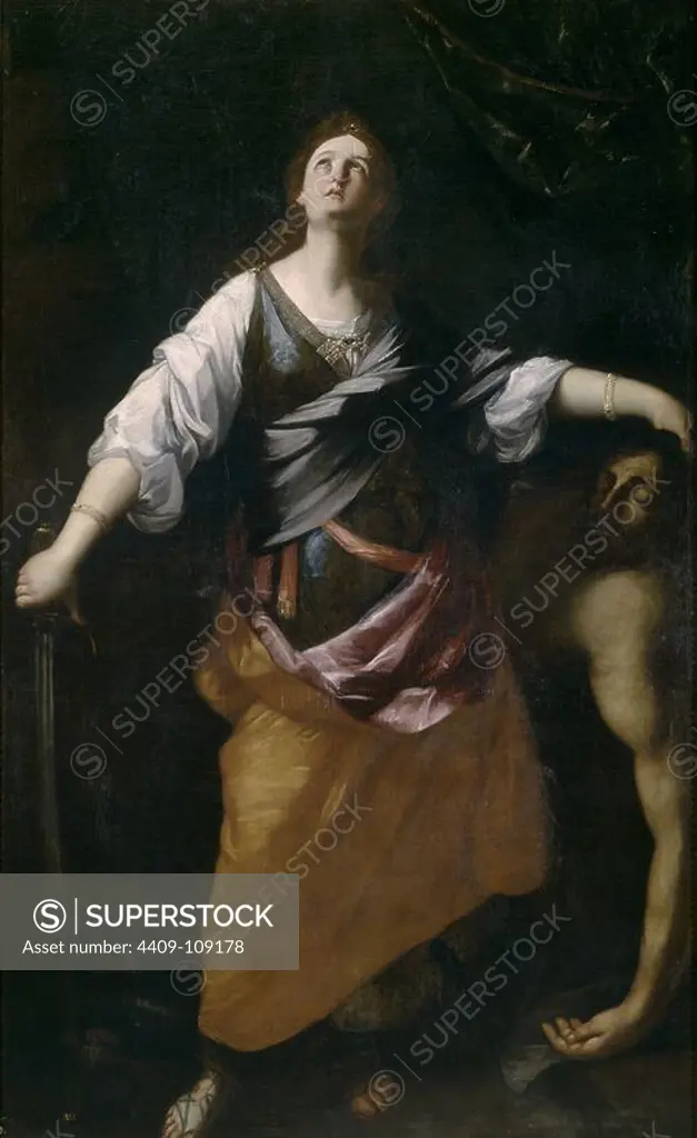 Juan Carreño de Miranda (Copy de Guido Reni) / 'Judith and Holofernes', 17th century, Spanish School, Canvas, 220 cm x 135 cm, P00226. Museum: MUSEO DEL PRADO, MADRID, SPAIN.