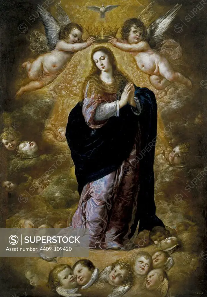 Antonio de Pereda y Salgado / 'The Immaculate Conception', 1636, Spanish School, Canvas, 179 cm x 128 cm, P05208. Museum: MUSEO DEL PRADO, MADRID, SPAIN.