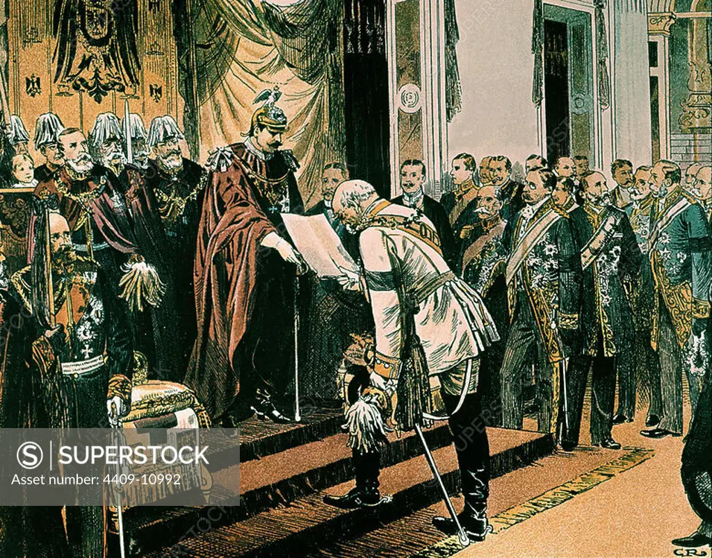 GUILLERMO II DE PRUSIA Y BISMARCK. GUILLERMO II DE ALEMANIA Y PRUSIA. GUILLERMO II DE PRUSIA Y ALEMANIA. GUILLERMO II DE ALEMANIA Y PRUSIA (1859-1941). Otto von Bismarck.