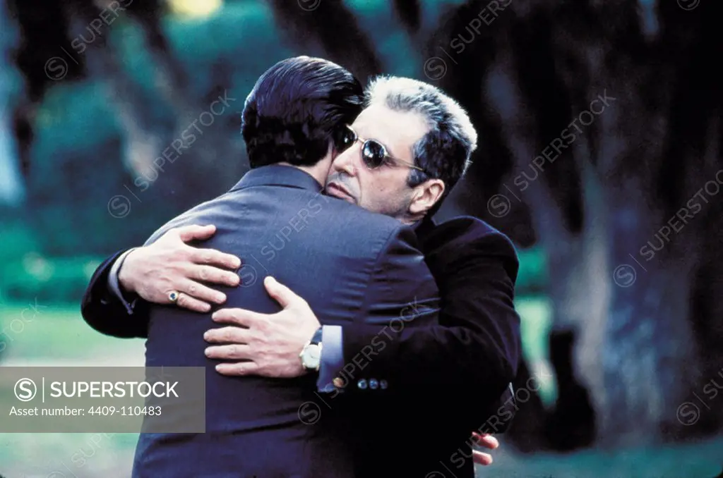 AL PACINO and ANDY GARCIA in THE GODFATHER PART III (1990), directed by FRANCIS FORD COPPOLA.