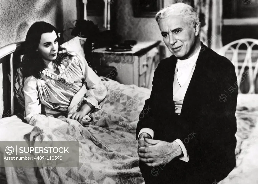 CHARLIE CHAPLIN and CLAIRE BLOOM in LIMELIGHT (1952), directed by CHARLIE CHAPLIN.