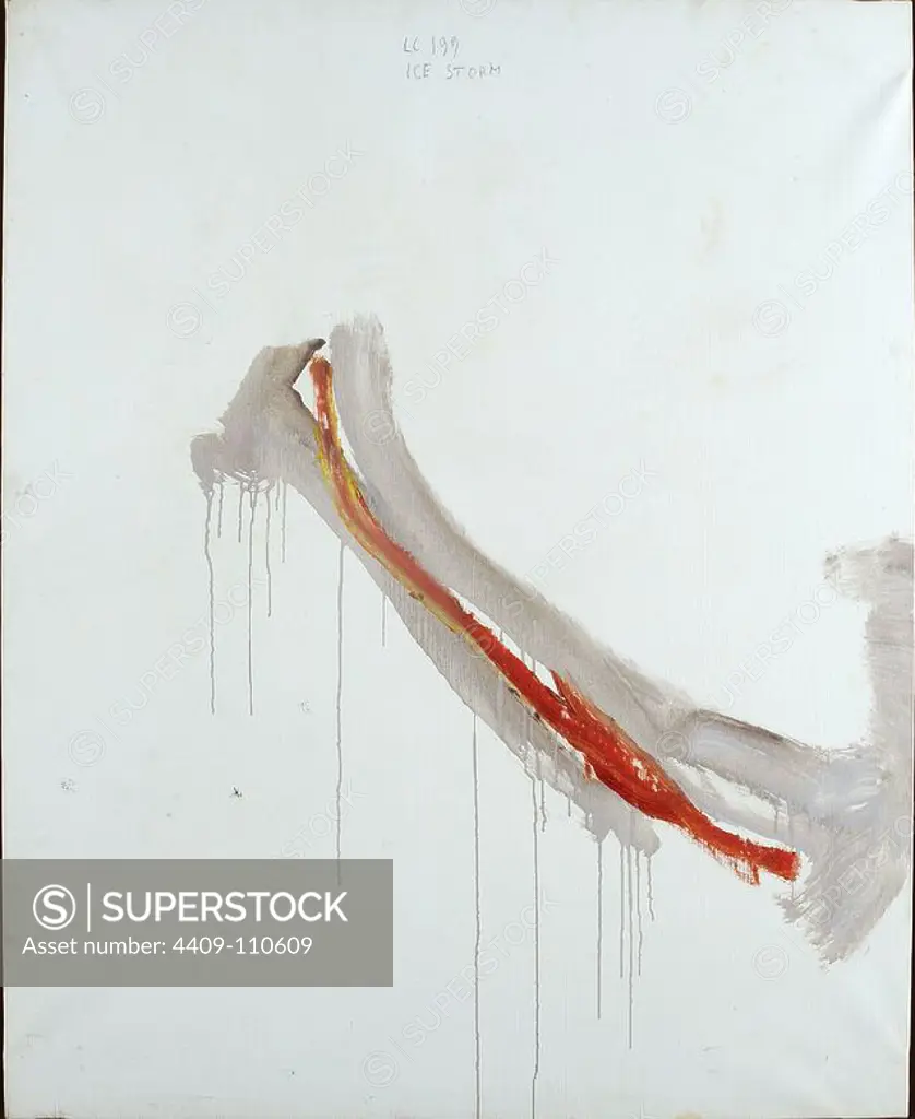 'Ice Storm', 1999, Oil on canvas, 100 x 81 cm. Author: LUIS CLARAMUNT. Location: GALERIA JUANA DE AIZPURU. MADRID. SPAIN.