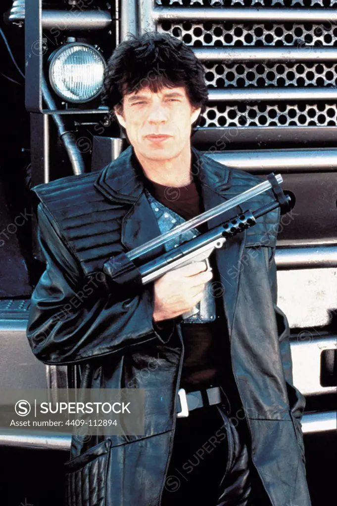 MICK JAGGER in FREEJACK (1992), directed by GEOFF MURPHY. Copyright: Editorial use only. No merchandising or book covers. This is a publicly distributed handout. Access rights only, no license of copyright provided. Only to be reproduced in conjunction with promotion of this film.