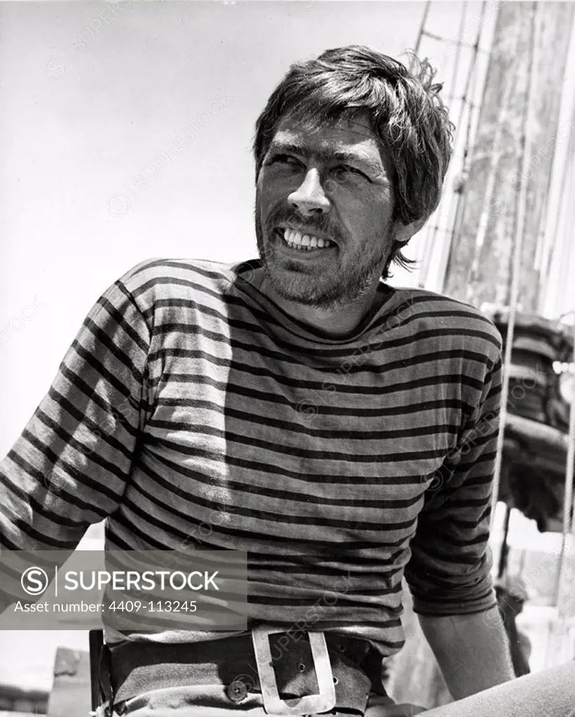 JAMES COBURN in A HIGH WIND IN JAMAICA (1965), directed by ALEXANDER MACKENDRICK.