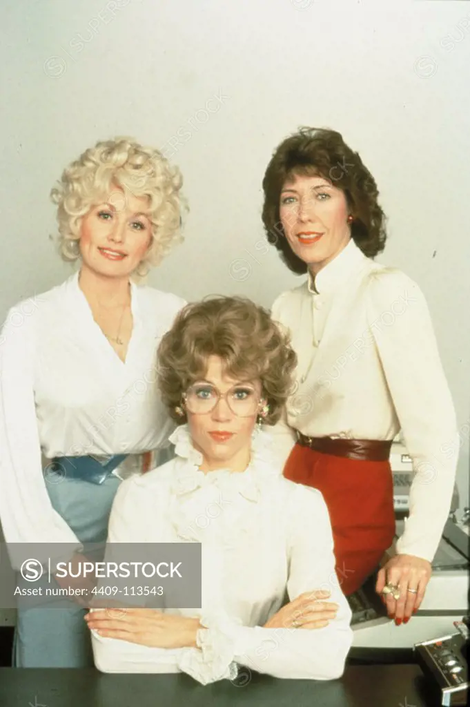 JANE FONDA, DOLLY PARTON and LILY TOMLIN in NINE TO FIVE (1980), directed by COLIN HIGGINS.