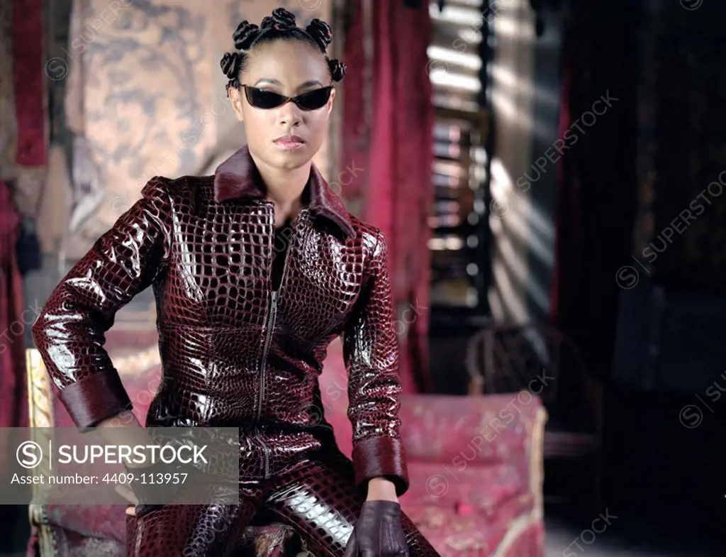 JADA PINKETT SMITH in THE MATRIX RELOADED (2003), directed by ANDY WACHOWSKI and LARRY WACHOWSKI.