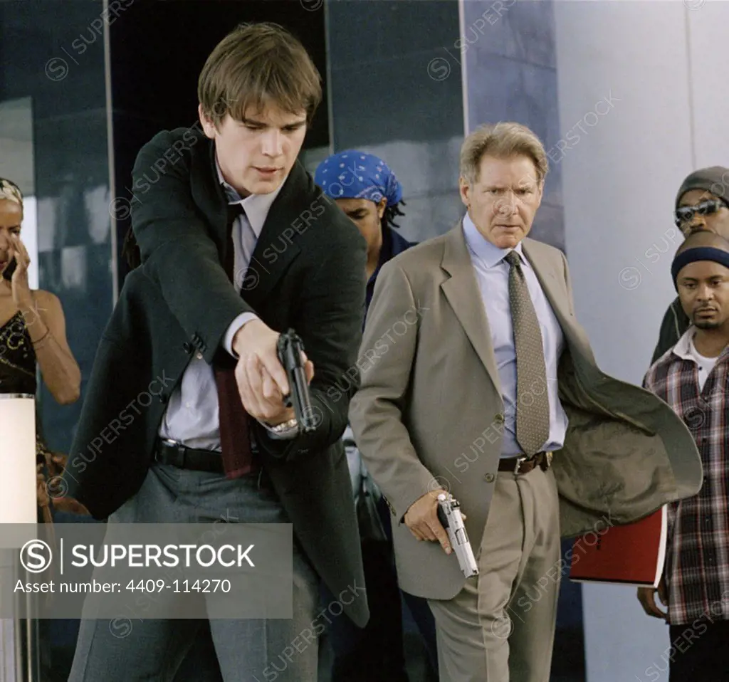 HARRISON FORD and JOSH HARTNETT in HOLLYWOOD HOMICIDE (2003), directed by RON SHELTON. Copyright: Editorial use only. No merchandising or book covers. This is a publicly distributed handout. Access rights only, no license of copyright provided. Only to be reproduced in conjunction with promotion of this film.