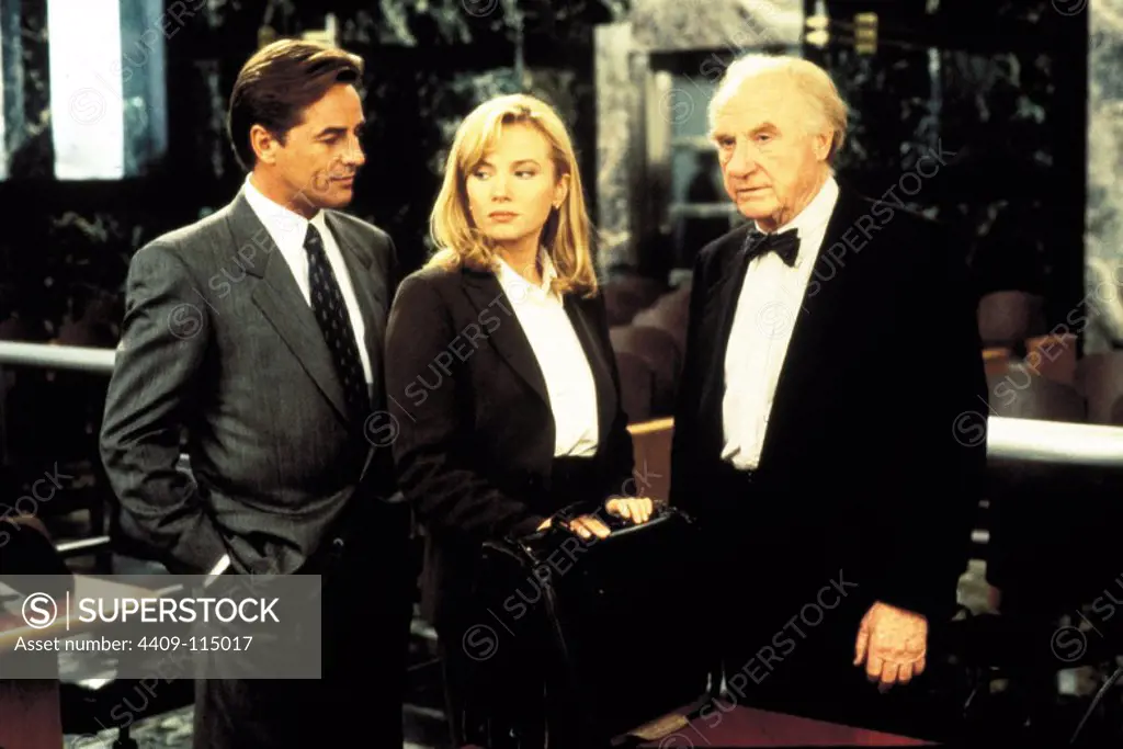 JACK WARDEN, REBECCA DE MORNAY and DON JOHNSON in GUILTY AS SIN (1993), directed by SIDNEY LUMET.