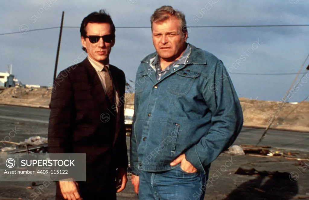JAMES WOODS and BRIAN DENNEHY in BEST SELLER (1987), directed by JOHN FLYNN.