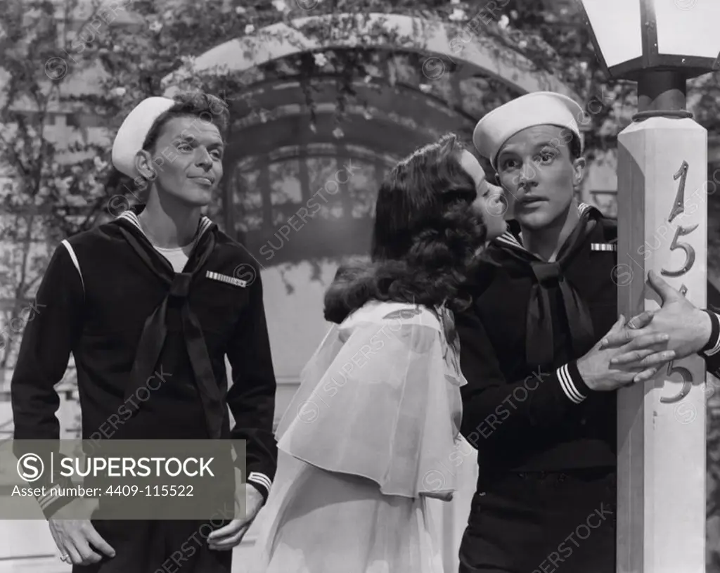 GENE KELLY, FRANK SINATRA and KATHRYN GRAYSON in ANCHORS AWEIGH (1945), directed by GEORGE SIDNEY.