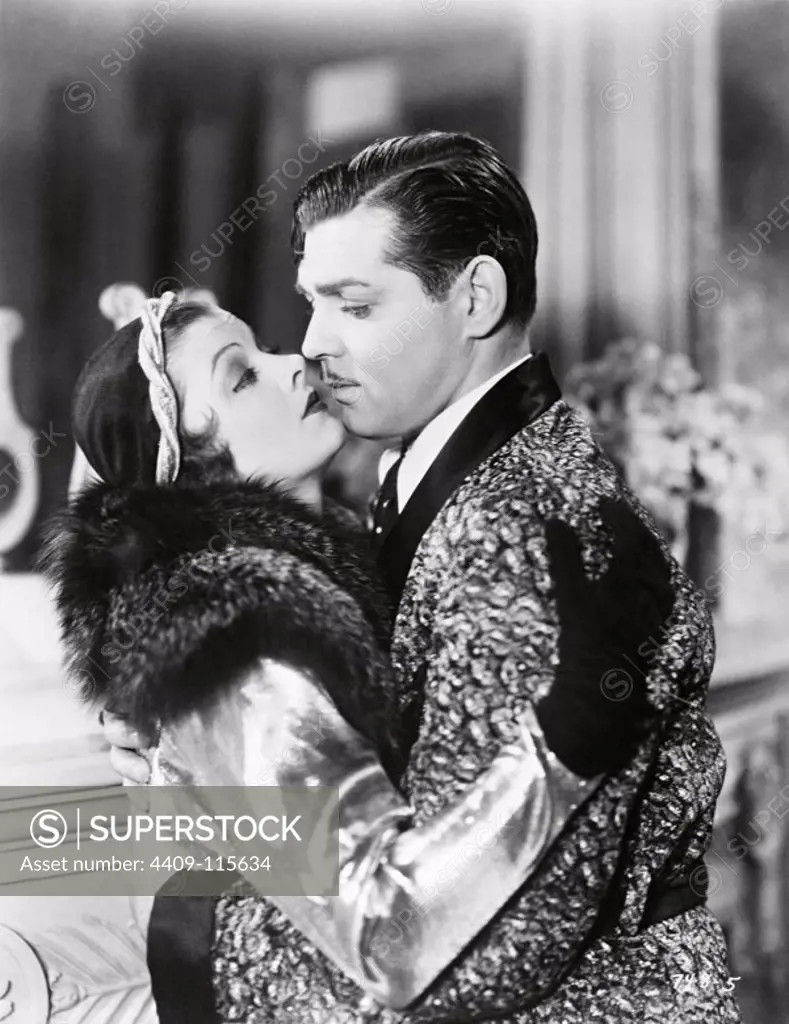 CLARK GABLE and MYRNA LOY in MANHATTAN MELODRAMA (1934), directed by W. S. VAN DYKE.