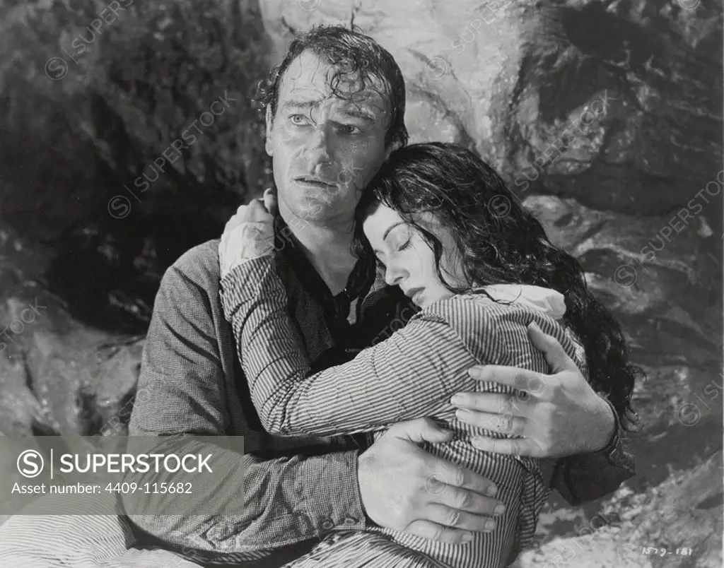JOHN WAYNE and GAIL RUSSELL in ANGEL AND THE BADMAN (1947), directed by JAMES EDWARD GRANT.