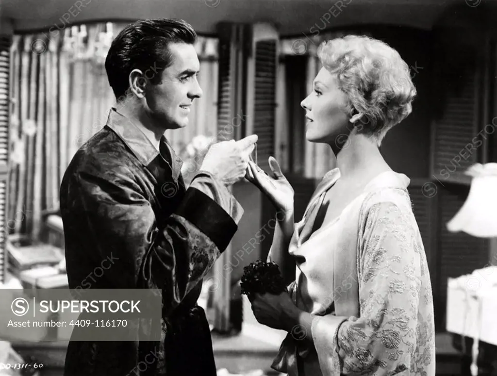 KIM NOVAK and TYRONE POWER in THE EDDY DUCHIN STORY (1956), directed by GEORGE SIDNEY.