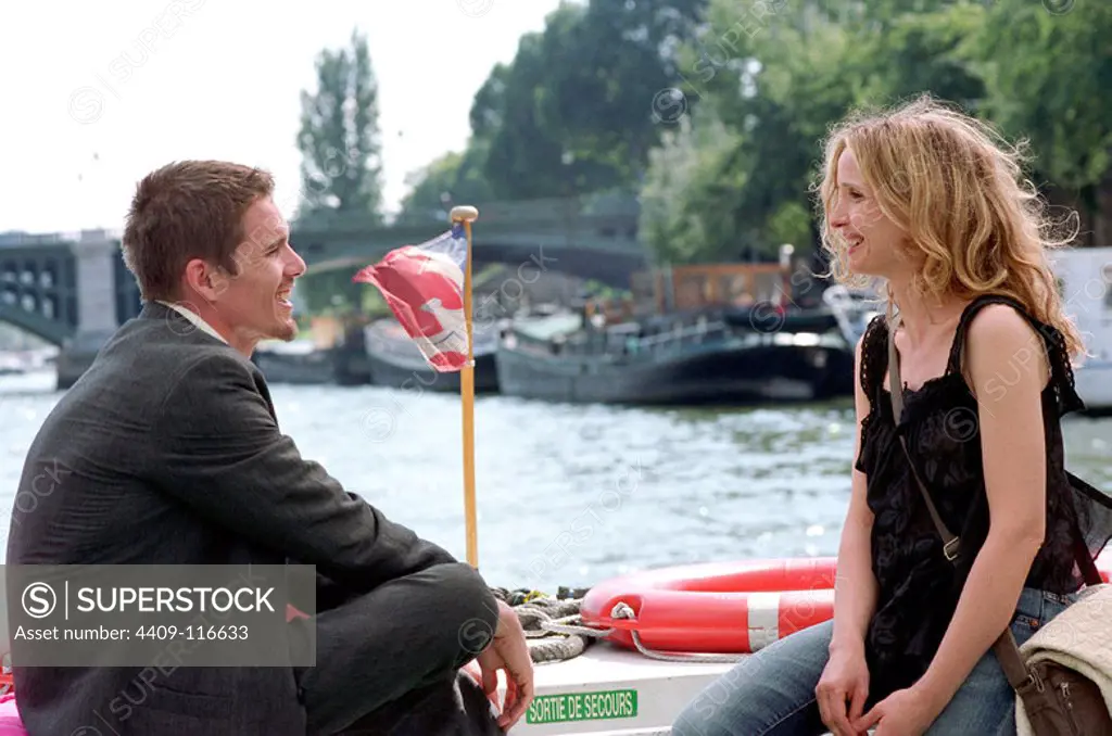 ETHAN HAWKE and JULIE DELPY in BEFORE SUNSET (2004), directed by RICHARD LINKLATER.