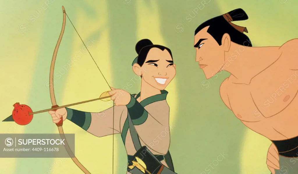 MULAN (1998), directed by TONY BANCROFT and BARRY COOK.