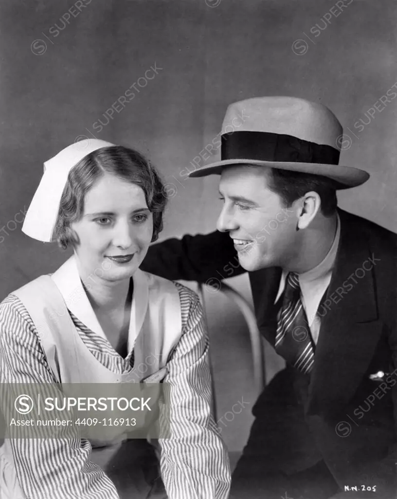 BARBARA STANWYCK and BEN LYON in NIGHT NURSE (1931), directed by WILLIAM A. WELLMAN.