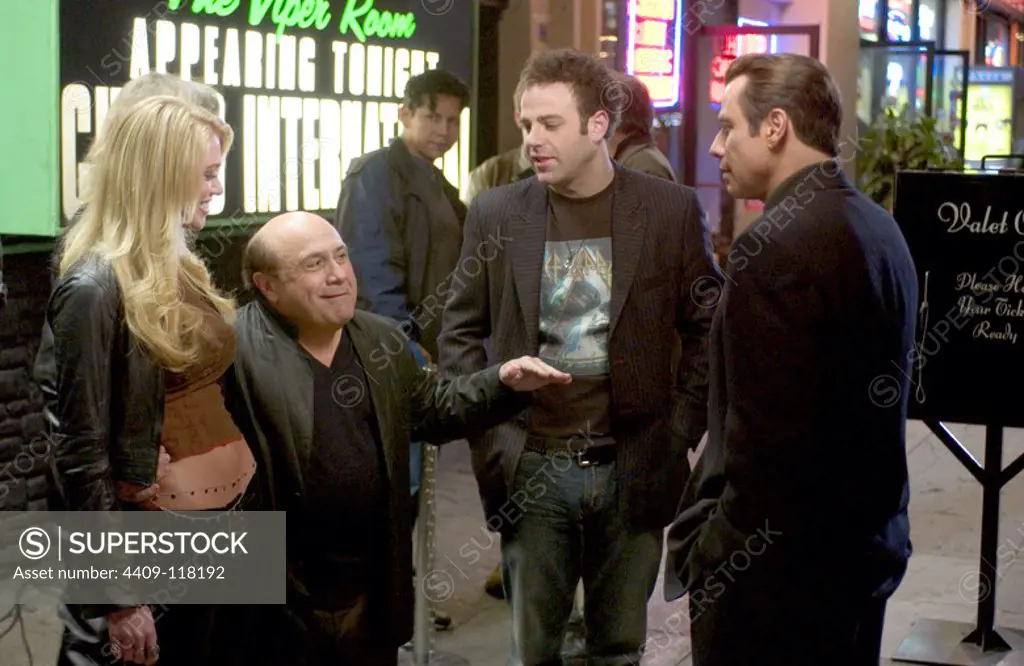 DANNY DEVITO, JOHN TRAVOLTA and PAUL ADELSTEIN in BE COOL (2005), directed by F. GARY GRAY.