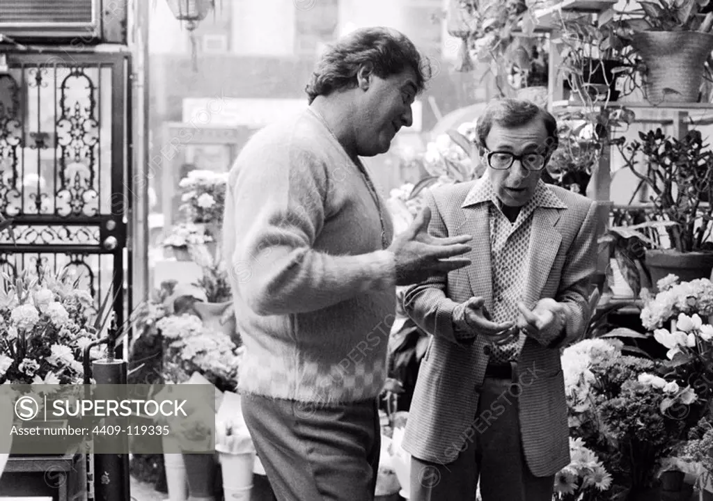 WOODY ALLEN and NICK APOLLO FORTE in BROADWAY DANNY ROSE (1984), directed by WOODY ALLEN.