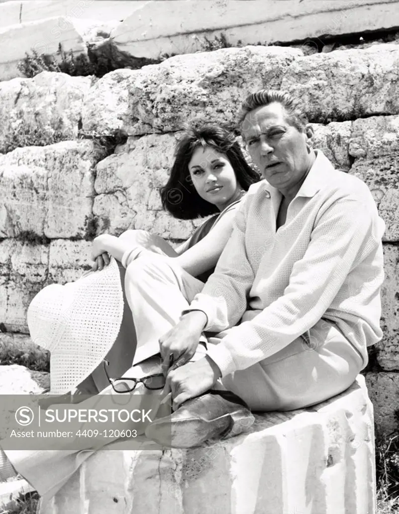 JANE FONDA and PETER FINCH in IN THE COOL OF THE DAY (1963), directed by ROBERT STEVENS.