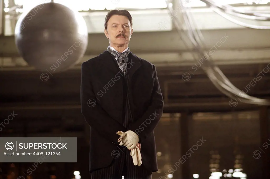 DAVID BOWIE in THE PRESTIGE (2006), directed by CHRISTOPHER NOLAN.