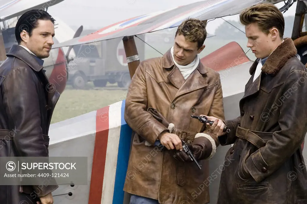 JAMES FRANCO, MARTIN HENDERSON and DAVID ELLISON in FLYBOYS (2006), directed by TONY BILL.
