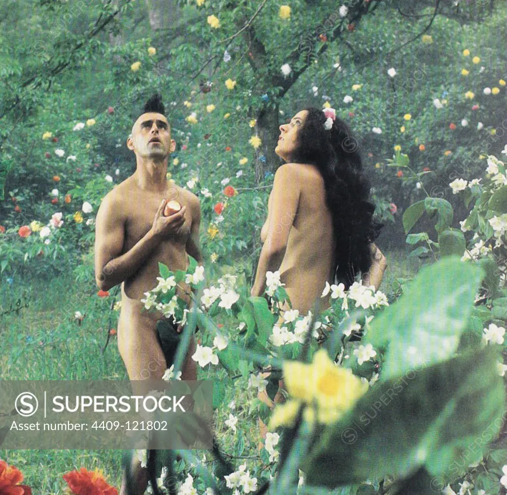 CELEDON PARRA and ANNETTE MEILS in LA BIBLIA EN PASTA (1984), directed by MANUEL SUMMERS.