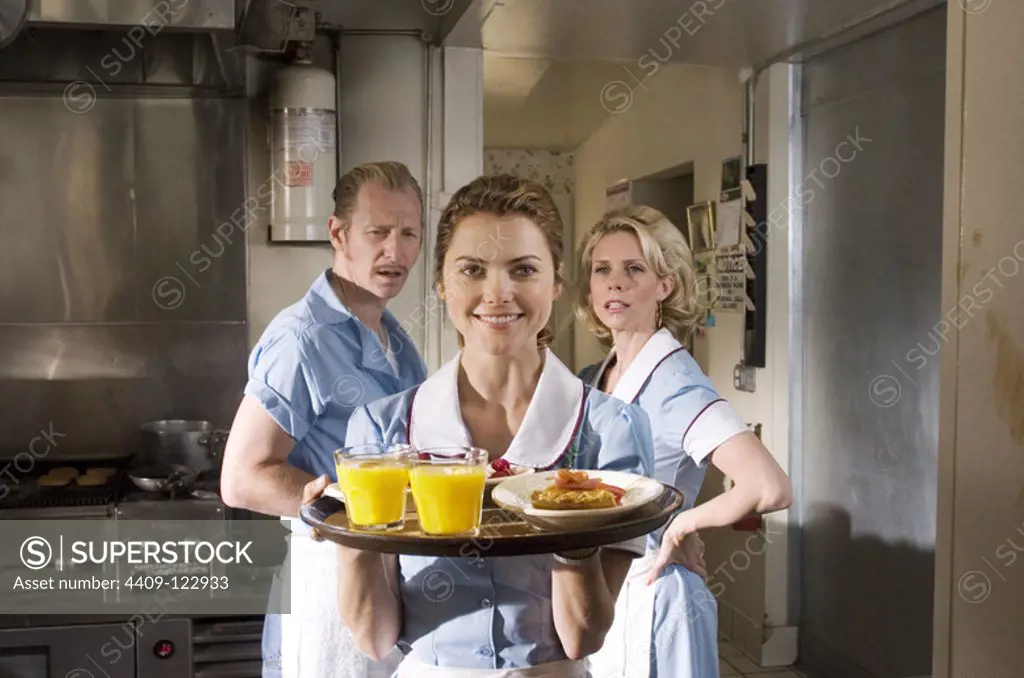 CHERYL HINES, KERI RUSSELL and LEW TEMPLE in WAITRESS (2007), directed by ADRIENNE SHELLY.
