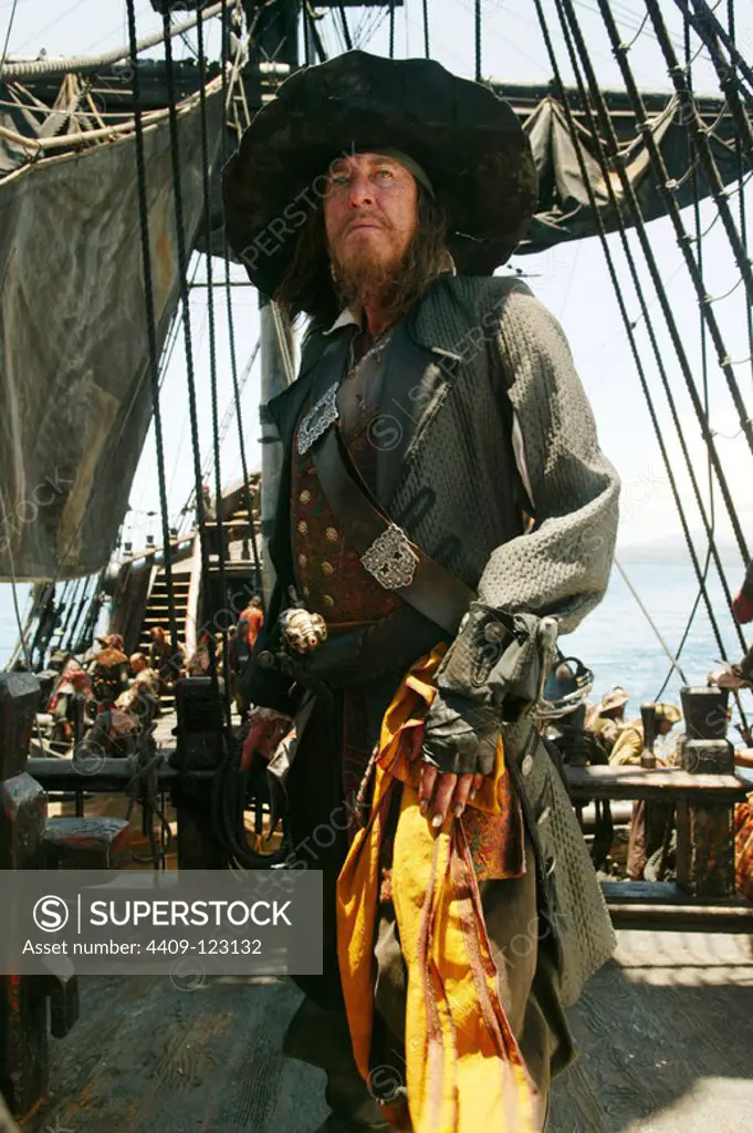 GEOFFREY RUSH in PIRATES OF THE CARIBBEAN: AT WORLDS END (2007), directed by GORE VERBINSKI.
