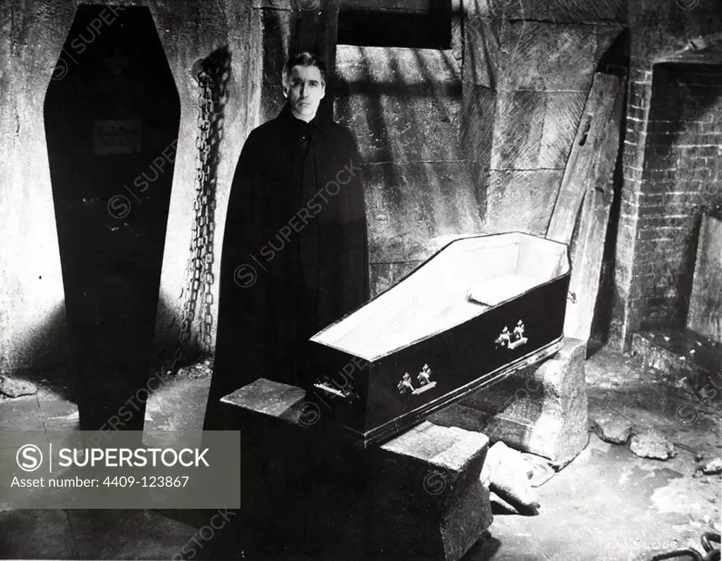 CHRISTOPHER LEE in DRACULA HAS RISEN FROM THE GRAVE (1968).