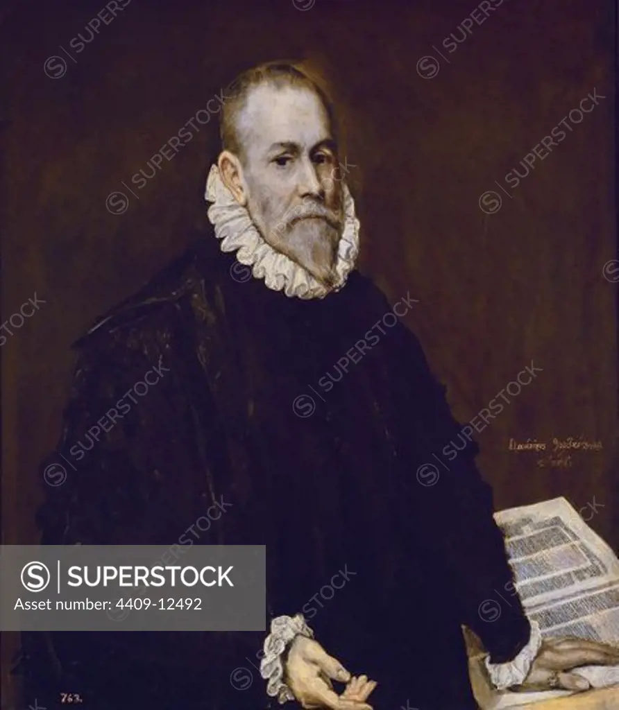 Doctor Rodrigo de la Fuente - 1577/89 - 96x82,3 cm - oil on canvas - Spanish Mannerism - NP 807. Author: EL GRECO. Location: MUSEO DEL PRADO-PINTURA, MADRID, SPAIN. Also known as: EL MEDICO (¿DOCTOR RODRIGO DE LA FUENTE ).