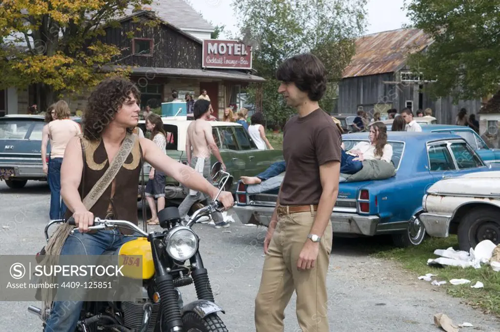 DEMETRI MARTIN and JONATHAN GROFF in TAKING WOODSTOCK (2009), directed by ANG LEE.