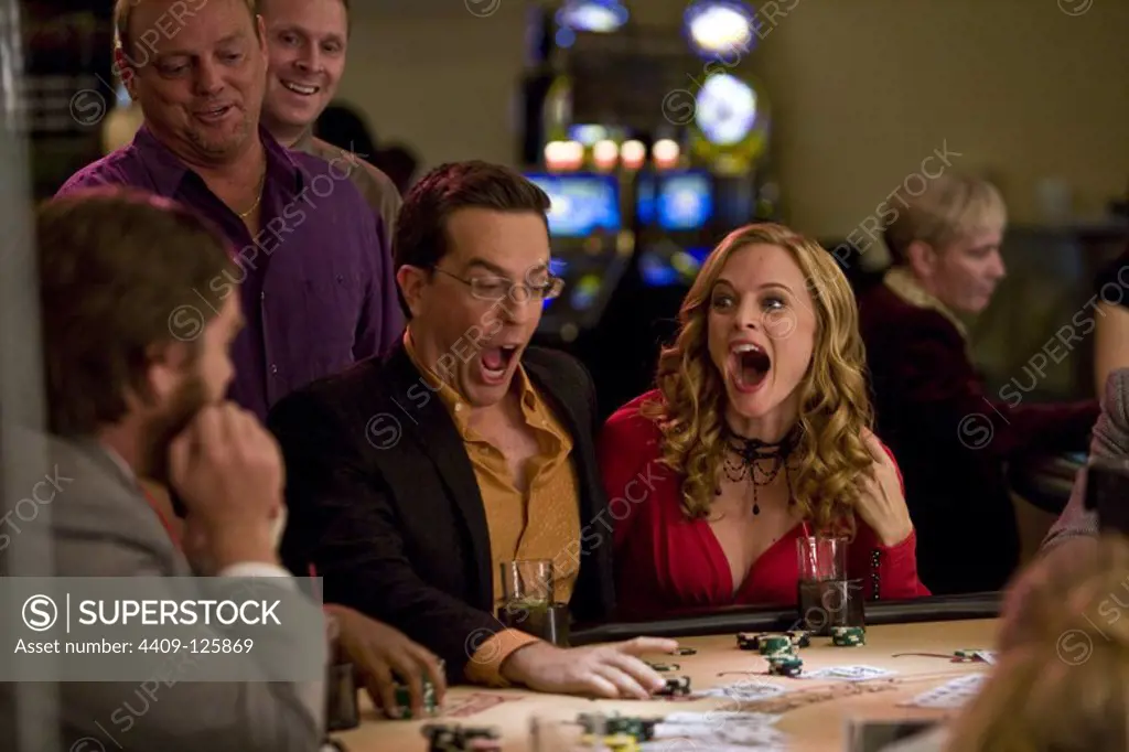 HEATHER GRAHAM and ED HELMS in THE HANGOVER (2009), directed by TODD PHILLIPS.