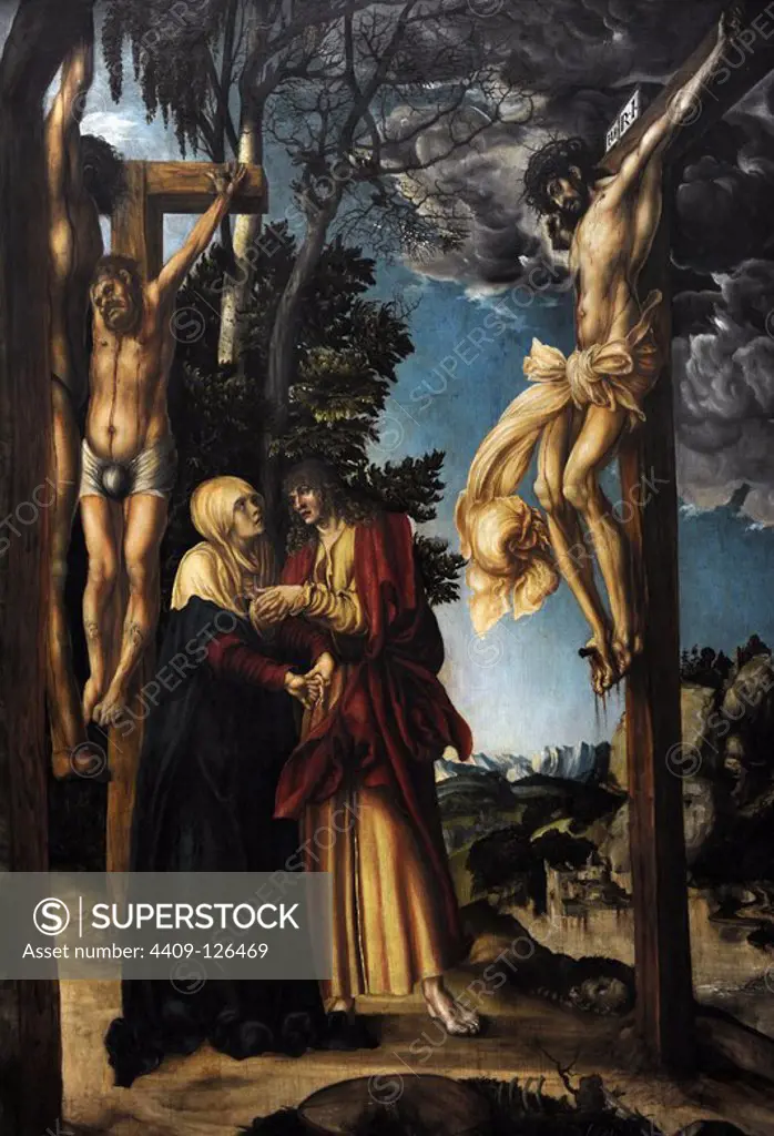 Lucas Cranach the Elder (1472 Ð 1553). German Renaissance painter. Crucifixion. 1503. Alte Pinakothek. Munich. Germany.