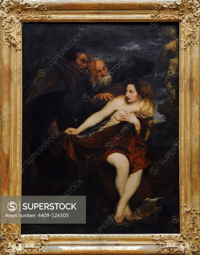 Anthony Van Dyck (1599-1641). Was a Flemish Baroque artist. Susanne and the Elders. 1621. Alte Pinakothek. Munich. Germany.