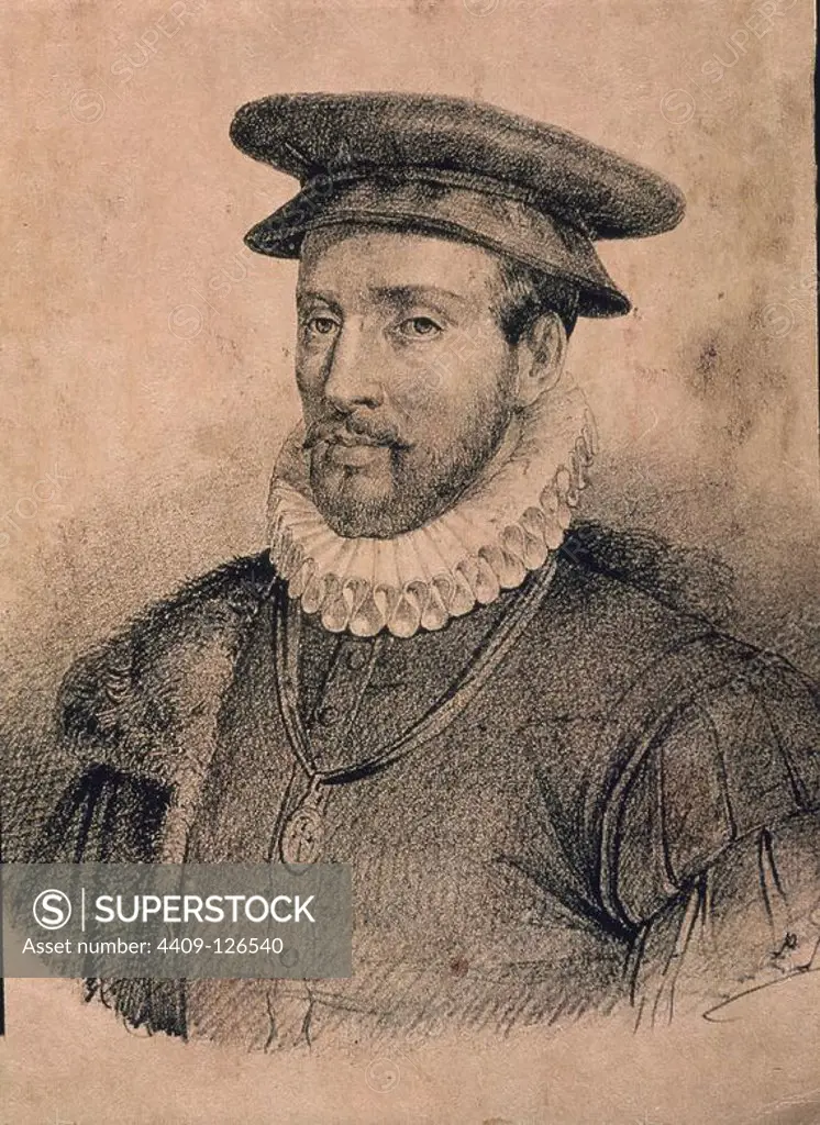 LUIS REQUESENS Y ZUNIGA (1528-1576) COMENDADOR MAYOR DE CASTILLA. Location: BIBLIOTECA NACIONAL-COLECCION. MADRID. SPAIN.