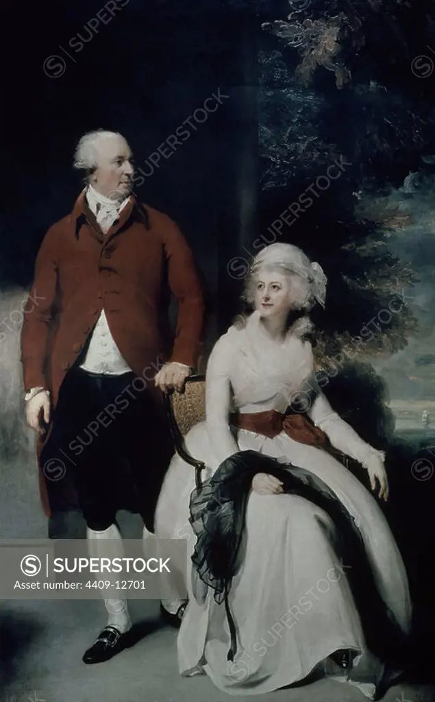 Mr John Julius Angerstein and his Second Wife, Eliza Payne - 1792 - 252x160 cm - oil on canvas. Author: THOMAS LAWRENCE. Location: LOUVRE MUSEUM-PAINTINGS. France. ARGENSTEIN Y ESPOSA.