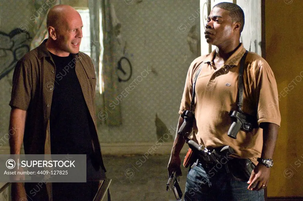BRUCE WILLIS and TRACY MORGAN in COP OUT (2010), directed by KEVIN SMITH.