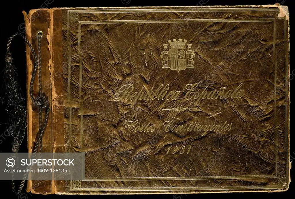 ENCUADERNACION DE LA II REPUBLICA ESPAÑOLA - CORTES CONSTITUYENTES 1931. Location: CONGRESO DE LOS DIPUTADOS-BIBLIOTECA. MADRID. SPAIN.