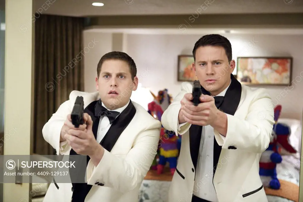 CHANNING TATUM and JONAH HILL in 21 JUMP STREET (2012), directed by CHRIS MILLER and PHIL LORD.