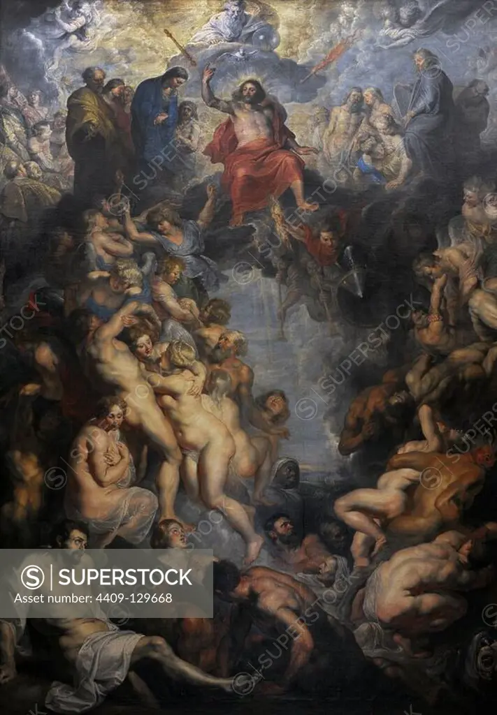 Peter Paul Rubens (1577-1640). German-born Flemish Baroque painter. The Last Judgement,1615. Alte Pinakothek. Munich. Germany.