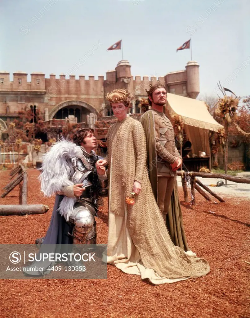 VANESSA REDGRAVE, RICHARD HARRIS and FRANCO NERO in CAMELOT (1967), directed by JOSHUA LOGAN.