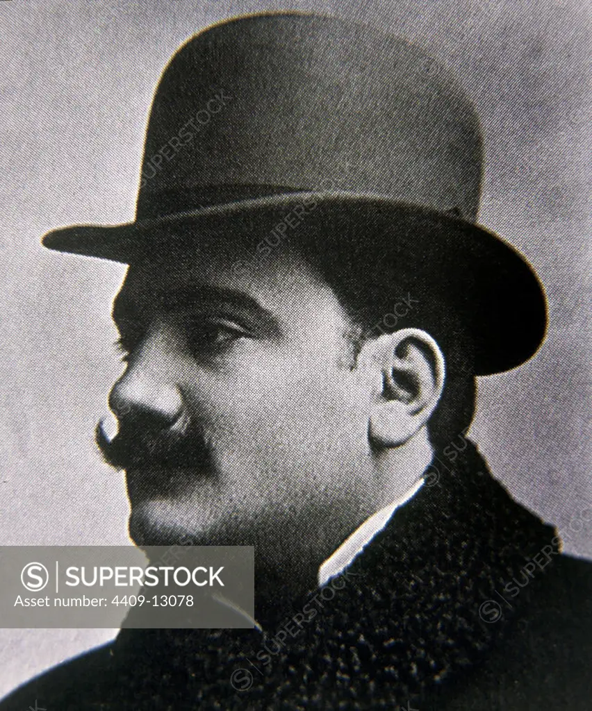 Portrait of Enrico Caruso (1873-1921), Italian opera singer.