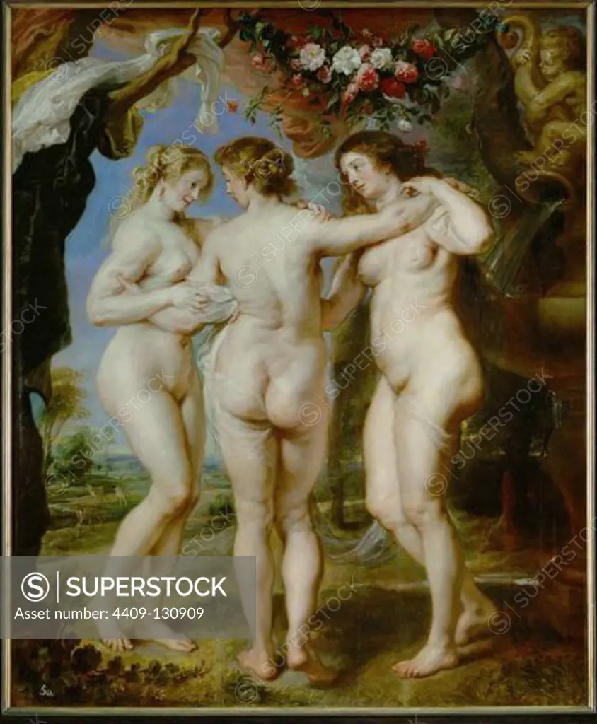 Peter Paul Rubens / 'The Three Graces', 1630-1635, Oil on panel, 220,5 x 182 cm, P01670. Artwork also known as: LAS TRES GRACIAS. Museum: MUSEO DEL PRADO.